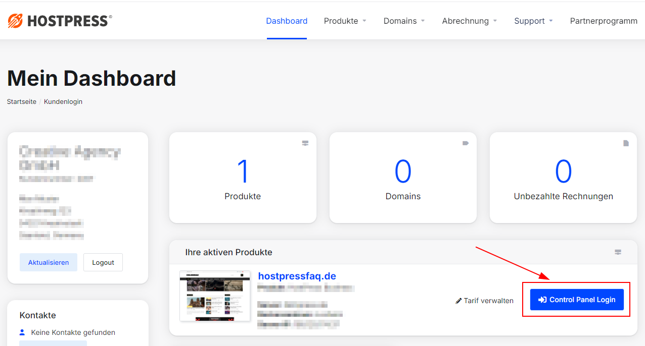 Wie installiere ich WordPress? - HostPress – Wissensdatenbank